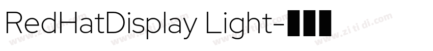 RedHatDisplay Light字体转换 RedHatDisplay Light字体转换